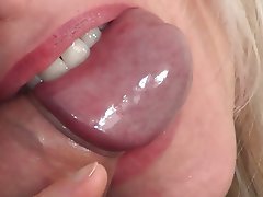 240px x 180px - Blonde girl bites guy's penis until he cums